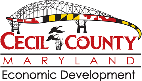 Cecil County Maryland Economic Development logo.